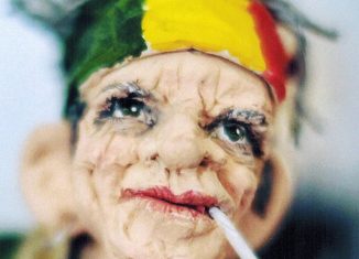 Keith Richards als Figur von Marina Schmiechen. Foto Stiftung Prüsse / Katalog