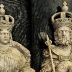 Grabplatte im Kaiserdom mit Richenza und Lothar von Süpplinfenburg. Foto: SBK/Andreas Greiner Napp