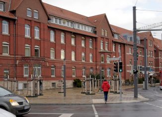 Der Platz vor dem Marienstift. Foto: Bernward Comes