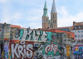 An den Innenmauern der ehemaligen Markthalle ist das Sprayen erlaubt. Foto: Der Löwe