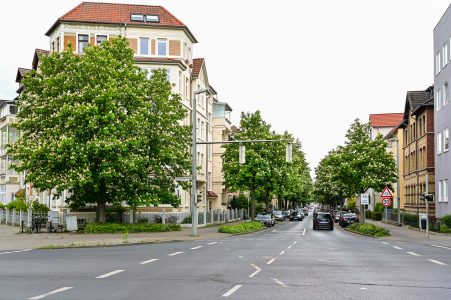 Übergang von der Ebertallee zur Kastanienallee. Foto: Andreas Greiner-Napp