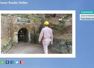 Virtueller Besuch im Roeder-Stollen auf der Homepage des Weltkulturerbes Rammelsberg. Screenshot: Der Löwe