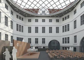 So könnte das Forum des Braunschweigischen Landesmuseums nach der Sanierung aussehen. Die Visualisierung stammt vom Architekturbüro Dierks und Kramer Architekten. Foto: Patrik Dierks / Dierks & Cramer