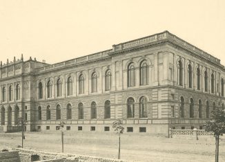 Das Hauptgebäude der TU im Jahr 1881. Foto: Universitätsarchiv/TU