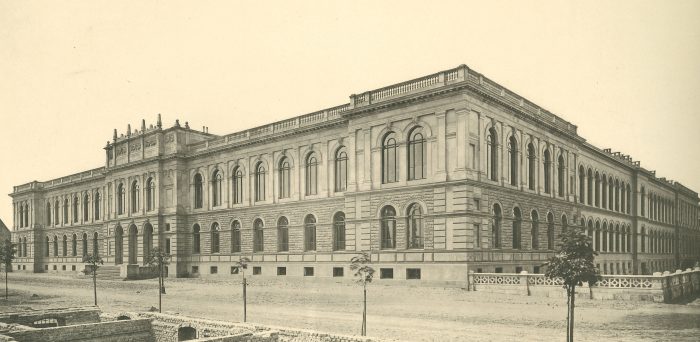 Das Hauptgebäude der TU im Jahr 1881. Foto: Universitätsarchiv/TU