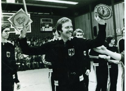 Jürgen Wohlers vor seinem letzten Spiel für die deutsche Nationalmannschaft. Foto: Archiv Wohlers