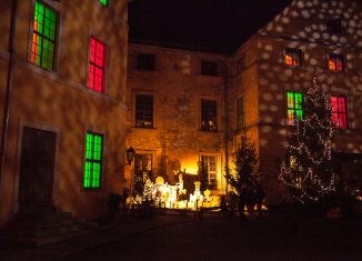 Schlosshof zur Weihnachtszeit. Foto: Verein Rettung Schloss Blankenburg
