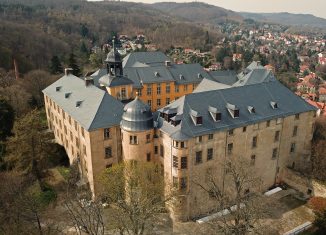 Blick auf das Große Schloss Blankenburg mit der sanierte Dachlandschaft. Foto: Verein Rettung Schloss Blankenburg