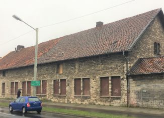 Blick von der Stadthalle auf die Scheunen. Foto: Borek Immobilien