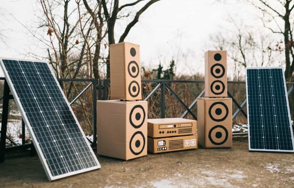 Solar­be­trie­bene Sound­an­lage
