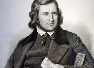 Hoffmann von Fallersleben, 1845. Foto: Hoffmann-von-Fallersleben-Museum im M2K, Stadt Wolfsburg