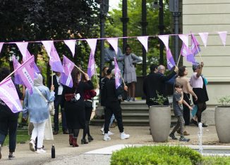 Hausbesetzung, Teil 1 beim Sommerabend im Haus der Braunschweigischen Stiftungen. Foto: HdBS / Simon Wolter