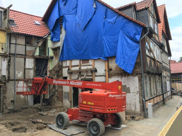 Die Baustelle am Ölschlägern nach Rückbau der beiden Gebäude. Foto: Der Löwe