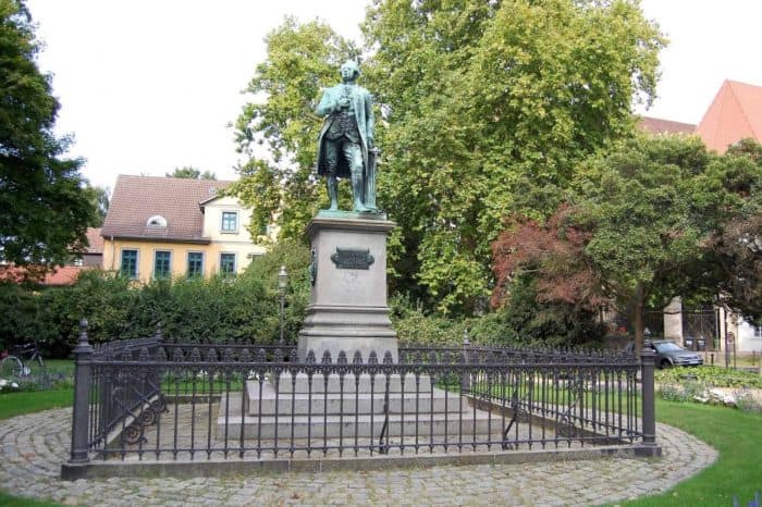 Der „Kleine“ Lessingplatz mit dem Lessing-Denkmal. Foto: Thomas Oswald