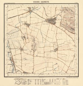 Kartenblatt Gross Denkte (20) der TK10 HBS. Reproduktions-Maßstab ca. 1:24.000, Digitales Archiv der LGLN, Sign. HBS20