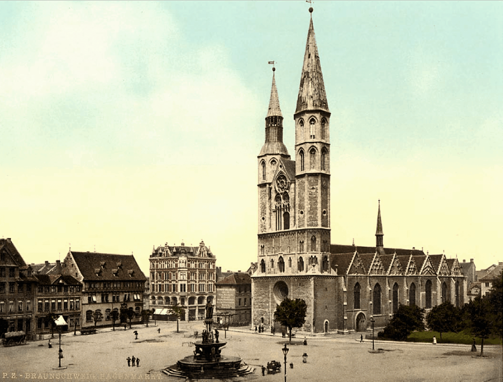 Der Hagenmarkt um 1900. Foto: Screenshot Braunschweiger Plätze
