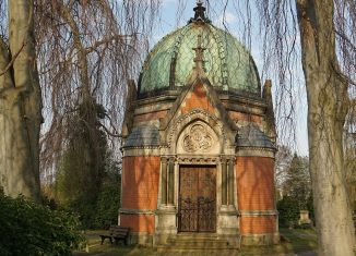 Mausoleum Bautler auf dem Hauptfriedhof. Foto: Schumann