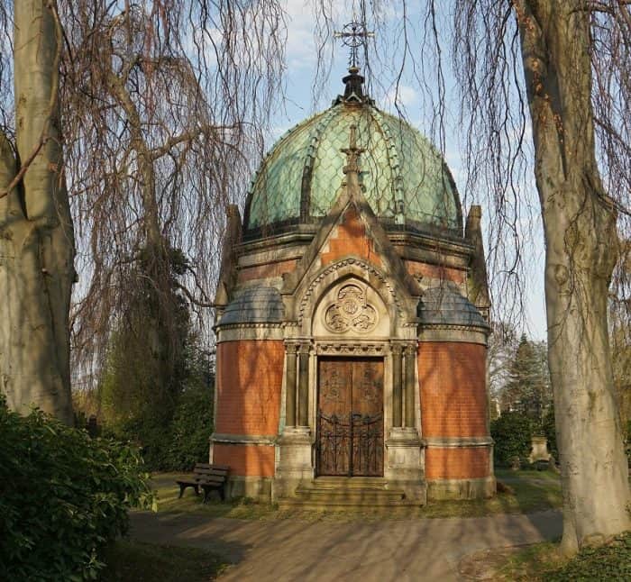 Mausoleum Bautler auf dem Hauptfriedhof. Foto: Schumann