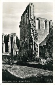 Postkarte von der Mittel-Ruine, Anfang 20. Jahrhundert. Foto: ZisterzienserMuseum