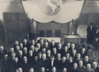 Die Mitglieder des Braunschweiger Landtags in der damaligen Kant-Hochschule (heute Haus der Wissenschaft) vor ihrer letzten Sitzung am 21. November 1946. Foto: Universitätsbibliothek Braunschweig