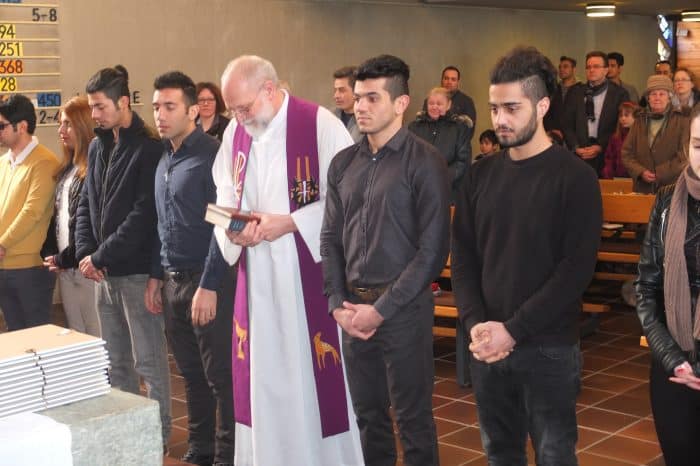 Pastor Thomas Seifert beim Gottesdienst in der Paul-Gerhardt-Gemeinde, Foto: privat