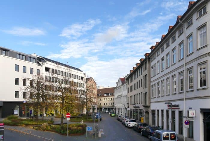 Der umgestaltete Bankplatz. Foto: Elmar Arnhold