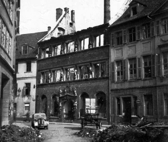 Die Ruine des Martineums mit dem Portal. Foto: Nieders. Landesamt f. Denkmalpflege
