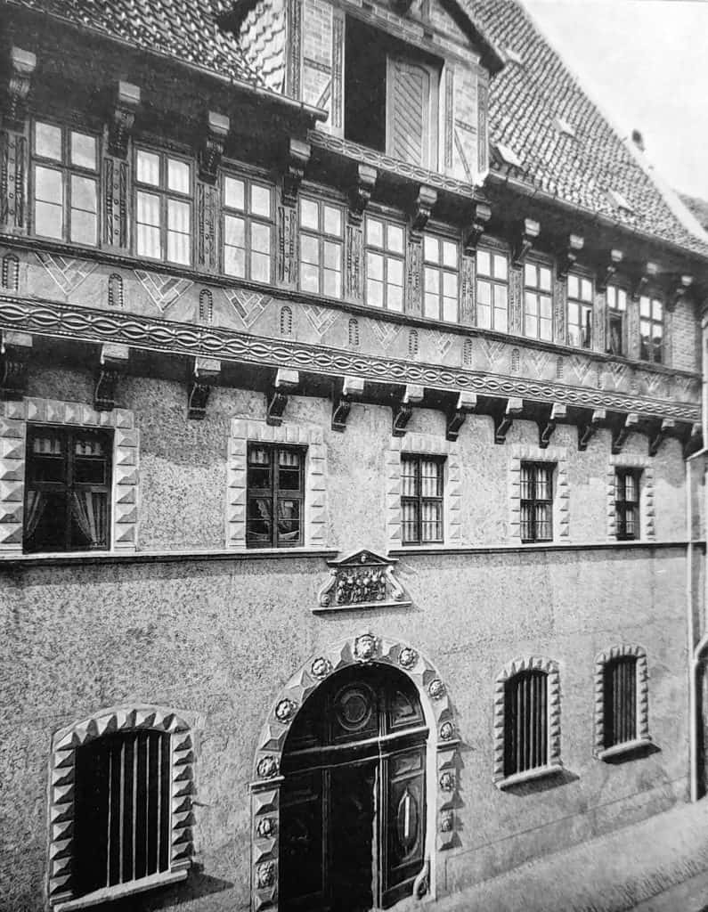 Das Hinterhaus Jacobstraße. Foto: Architektur der Renaissance in Deutschland, Stuttgart 1909