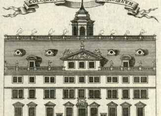 Vorderfront des Gebäudes des Collegium Carolinums am Bohlweg in Braunschweig, um 1750. Foto: Stadtarchiv Braunschweig