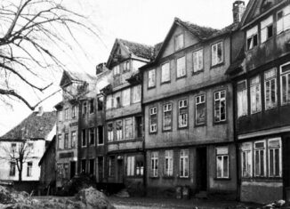 Abgebrochene Fachwerkzeile am Spohrplatz. Foto: Landesamt für Denkmalpflege