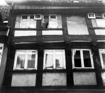 Abgebrochenes Fachwerkhaus Ritterstraße 31. Foto: Landesamt für Denkmalpflege