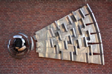 Wandschmuck (1969) auf dem Gelände der PTB, Foto: Bärbel Mäkeler.