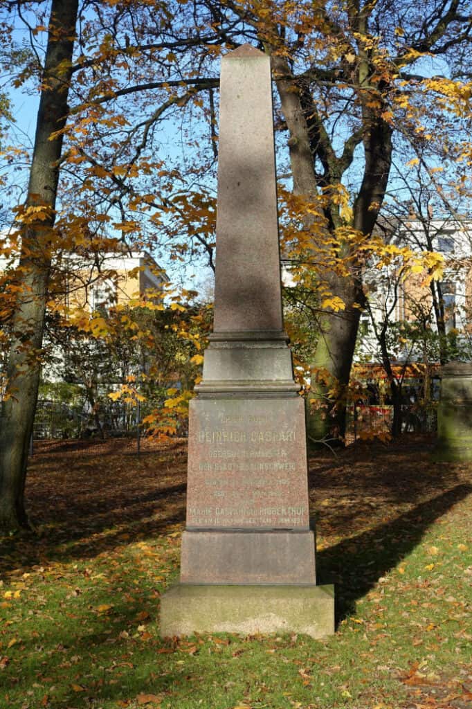 Grabmal auf dem Katharinenfriedhof. Foto: IBRG