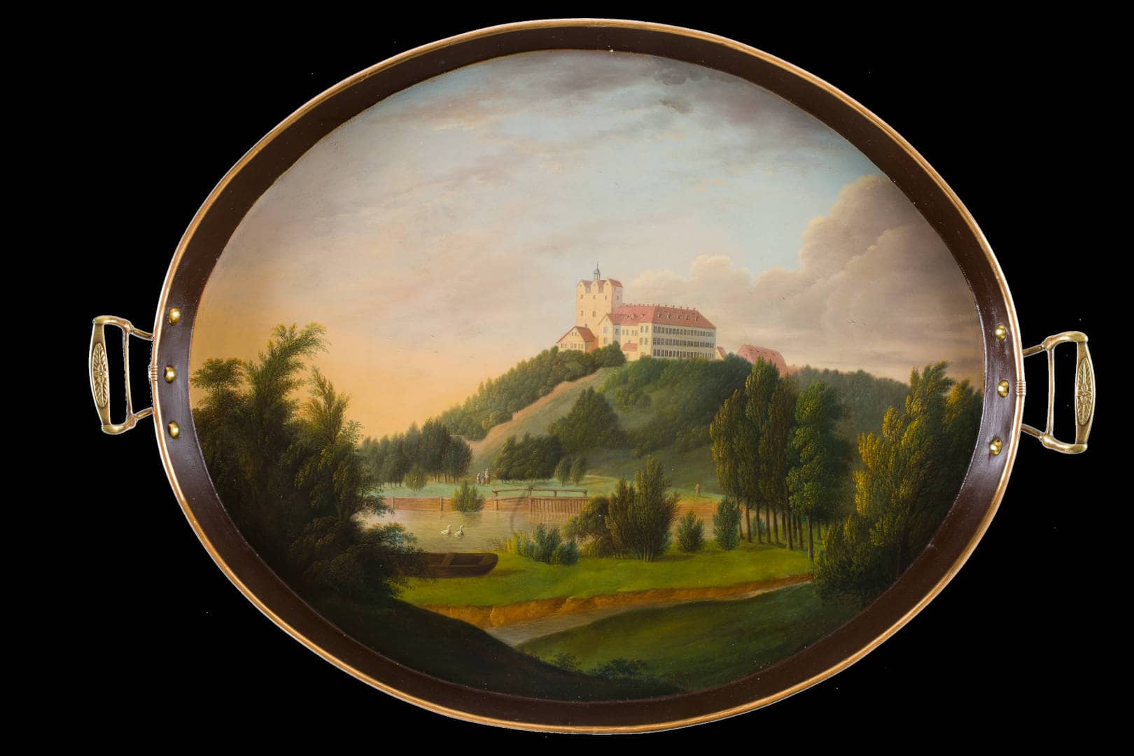 Tablett, „Schloss Ballenstedt im Harz“. Foto Richard Borek Stiftung