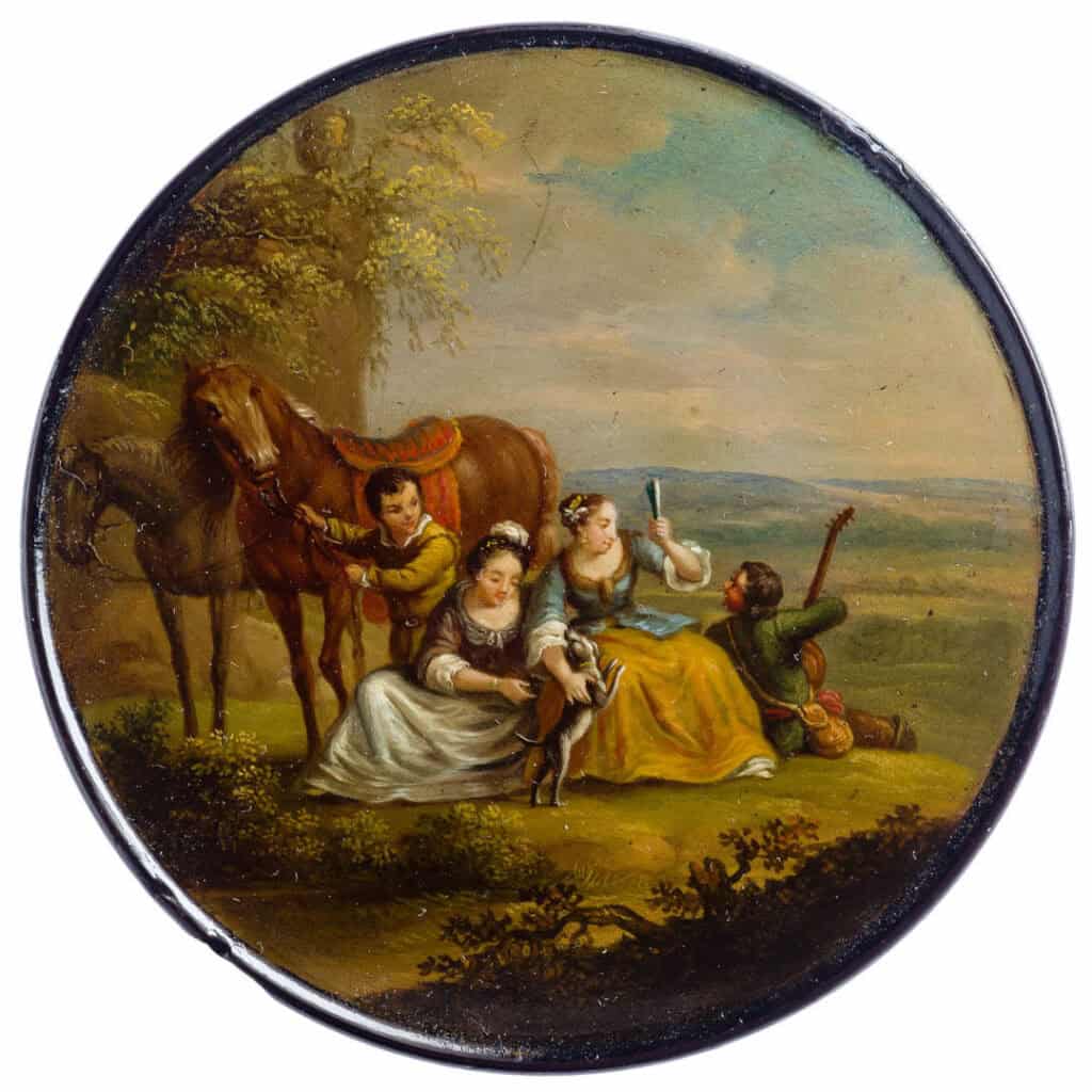 Schnupftabakdose, „Der zärtliche Jäger“. Foto Richard Borek Stiftung