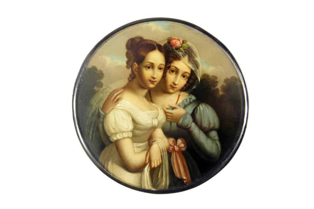 Schnupftabakdose, „Die Freundinnen“. Foto Richard Borek Stiftung