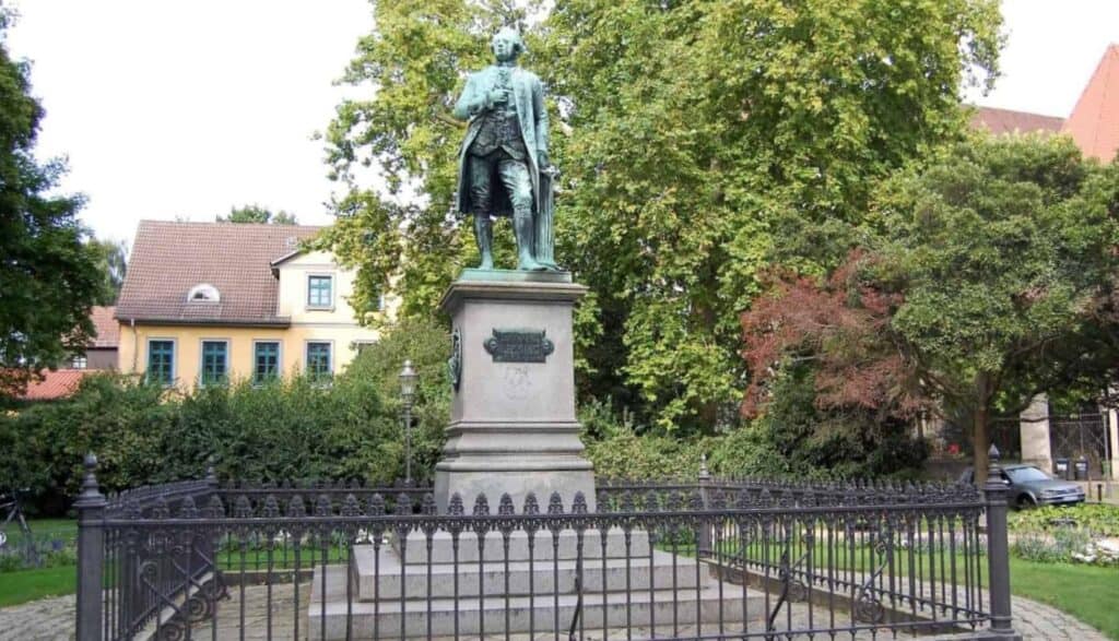 Rietschels Lessing-Denkmal. Archivfoto: Thomas Ostwald.