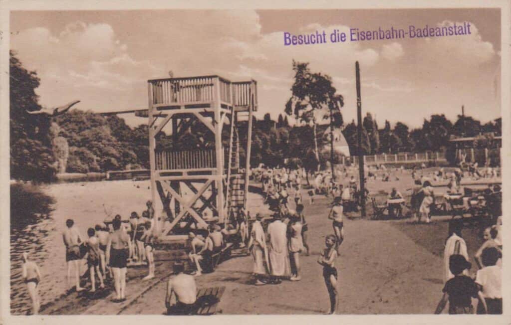 Die Eisenbahn-Badeanstalt im Jahr 1940. Foto: Stadtarchiv Braunschweig