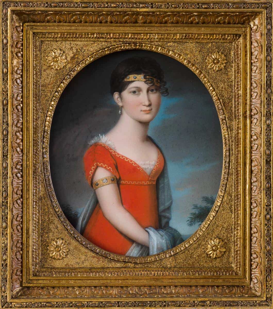 Porträt Marie von Baden-Pastell um 1804