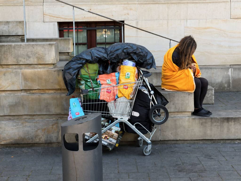 Die Schlosstreppe wird immer wieder belagert. Foto: privat