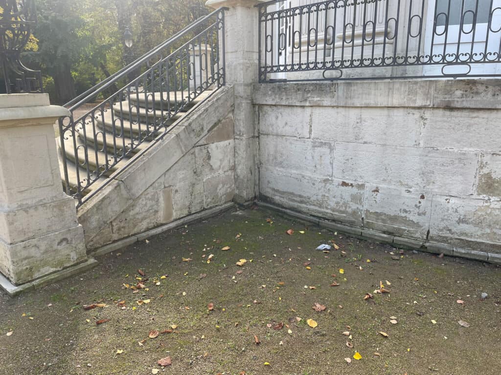 Feuchtigkeit dringt ins Mauerwerk. Foto: der Löwe
